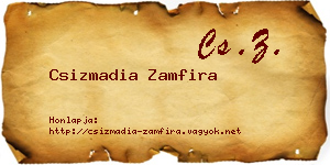 Csizmadia Zamfira névjegykártya